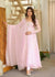 Nisha Baby Pink Embroidered Anarkali Suit Set with Dupatta