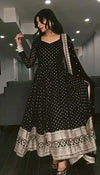 Barkha’s Black Coloured Anarkali Suit Set
