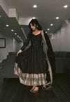 Barkha’s Black Coloured Anarkali Suit Set