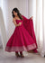 Noorani Pink Ethnic Gown with Dupatta