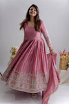 Fawna Pink Anarkali Suit Set with Dupatta