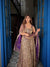 Classic Wine Flared Anarkali Suit with Dupatta