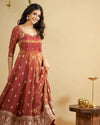 Saakshi`s cosmo Slit Anarkali Premium Suit Set