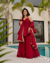 Red Sand Elegant Kurta Set