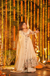 Aarini Cream Embroidered Anarkali Suit Set