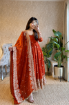 Diya Fenta Embroidered Anarkali Suit Set with Dupatta