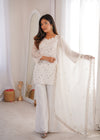 Designer Teal Ethnic Suit Set with Intricate Embroidery