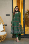 Sparkling Green Georgette Suit Set