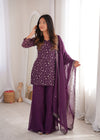 Designer Teal Ethnic Suit Set with Intricate Embroidery