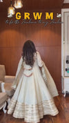 Neha White Premium Anarkali Suit Set