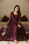 Vibhuti's Wine Coloured Anarkali Suit Set