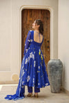 Rohini Blue Floral Georgette Set