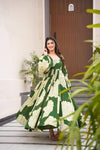 Mehtab Green Maslin Suit Set