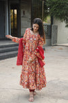 Charmi's Multi Coloured Anarkali Suit Set