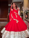 NEHA RED PREMIUM ANARKALI SUIT SET