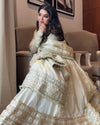 Neha White Premium Anarkali Suit Set