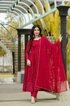 Atmiya Red Anarkali Suit Set