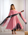 Trending Onion Pink Pure Georgette Anarkali Gown