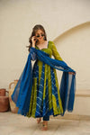 Laheriya Blue Fancy Orgenza Set