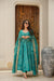 Green Bandhej Maslin Anarkali Suit Set