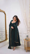 Ritika Green Premium Anarkali Suit Set