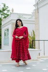 Trupti Marron Coloured Anarkali Suit Set