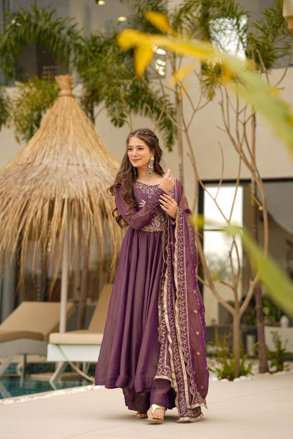 Sienna cosmo Slit Anarkali Premium Suit Set