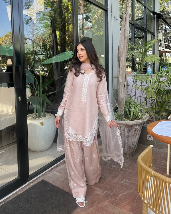 Pink Embracing Style and Grace in a Striking Ensemble