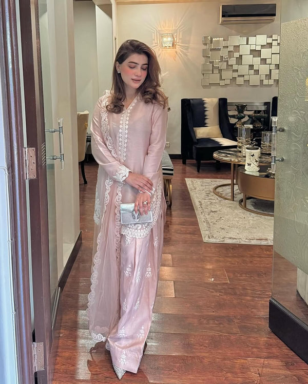 Pink Embracing Style and Grace in a Striking Ensemble