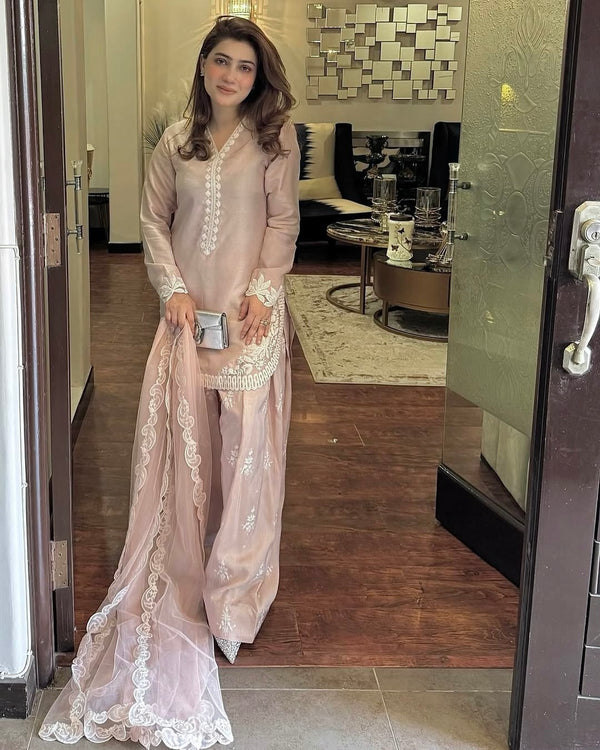 Pink Embracing Style and Grace in a Striking Ensemble