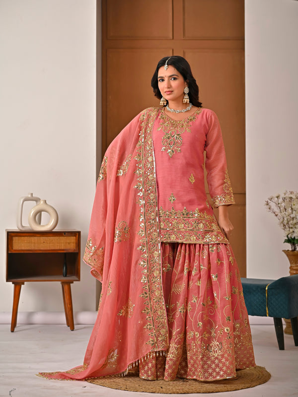 Jinal Designer Premium Sharara Suit Set