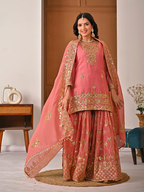 Jinal Designer Premium Sharara Suit Set