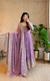 Diya Lavender Purple Embroidered Anarkali Suit Set with Designer Dupatta