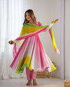 Trending Multi Colour Pure Georgette Anarkali
