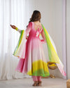 Trending Multi Colour Pure Georgette Anarkali