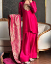 Vision of Confidence in a Stylish Pink Suit
