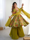 Nilam Mahendi Kediya Style Designer Plazzo Pair