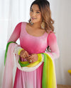 Trending Multi Colour Pure Georgette Anarkali