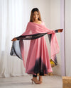 Trending Onion Pink Pure Georgette Anarkali Gown