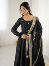 Neha Black Premium Anarkali Suit Set