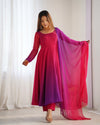 Trending Dark Pink Pure Georgette Anarkali