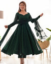 Green Embroidered Georgette Suit Set