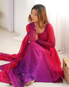Trending Dark Pink Pure Georgette Anarkali