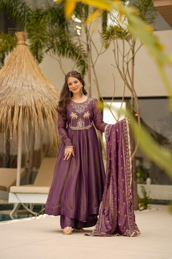 Sienna cosmo Slit Anarkali Premium Suit Set