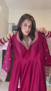 Dhruvi Pink Anarkali Premium Suit Set